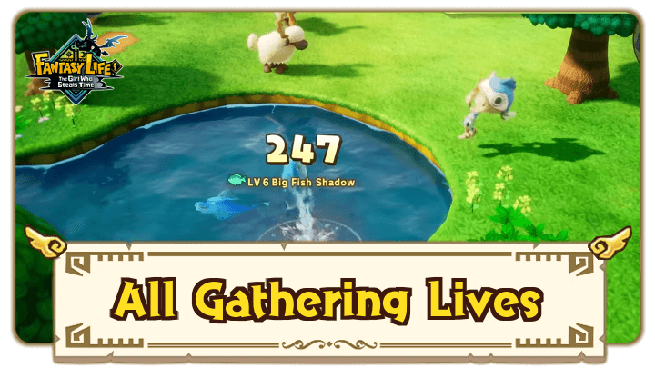 FANTASY LIFE i The Girl Who Steals Time - Gathering Lives Top Banner