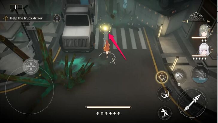 Interact with the Glowing Object