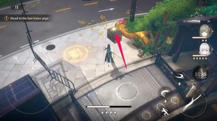 Interact with the Glowing Object to Claim a Treasure Chest