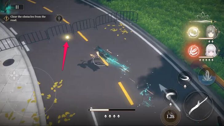 Interact with the Glowing Object