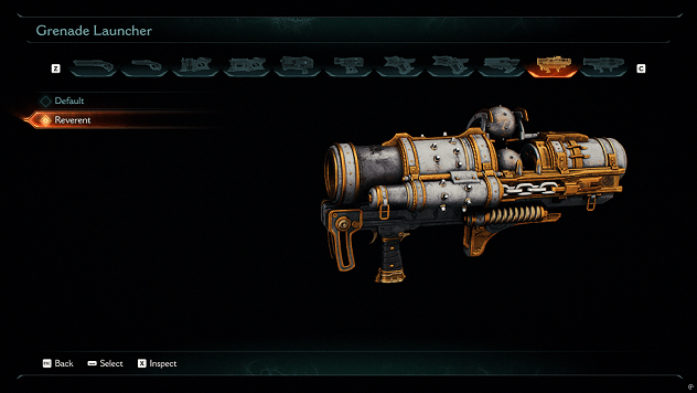 Reverent Grenade Launcher Skin