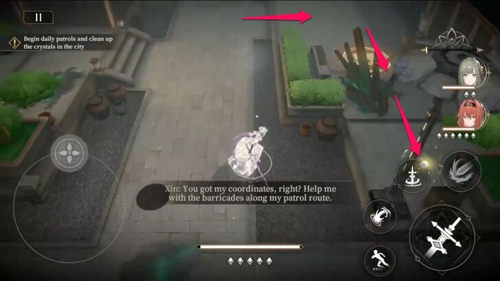 Interact with the Glowing Object and Claim a Treasure Chest