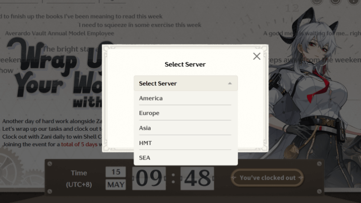 Zani Clock Out Web Event - Choose the Right Server
