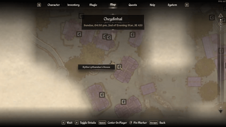 A Brush with Death Starting Location Map