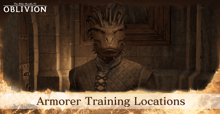 The Elder Scrolls IV Oblivion - Armorer Training Locations