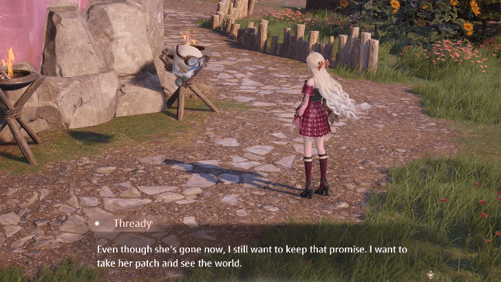 6 - Talk to Thready after Her Victory