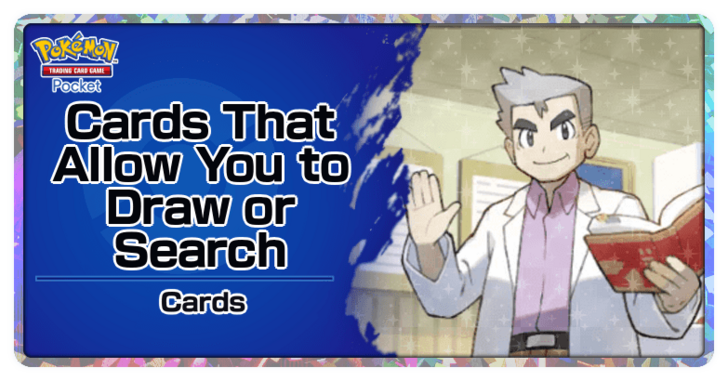 Pokemon TCG Pocket - List of Draw and Search Cards