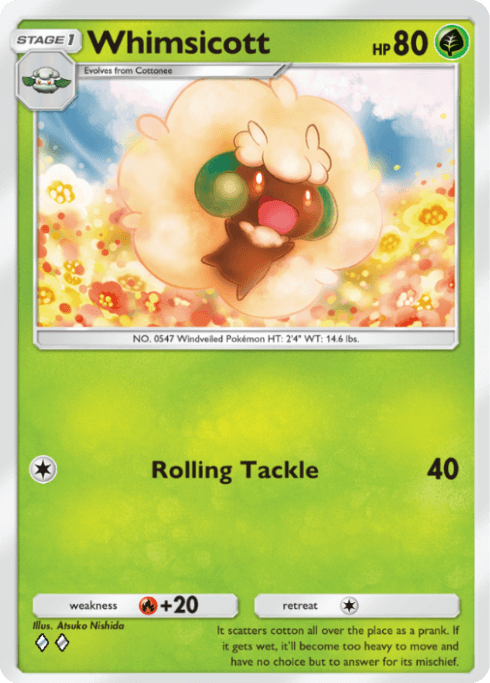 Pokemon TCG Pocket - A1 028 Whimsicott