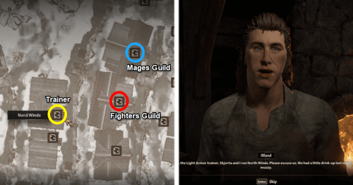 Olfand Apprentice Light Armor Training Location