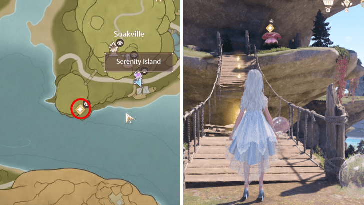 Infinity Nikki Purify the Buds at the Guardian Statue Quest Location