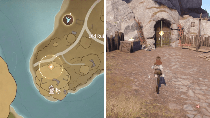 Infinity Nikki Purify the Buds at the Old Ruins Quest Location