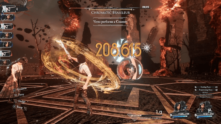 Chromatic Braseleur Dodge and Parry All Attacks