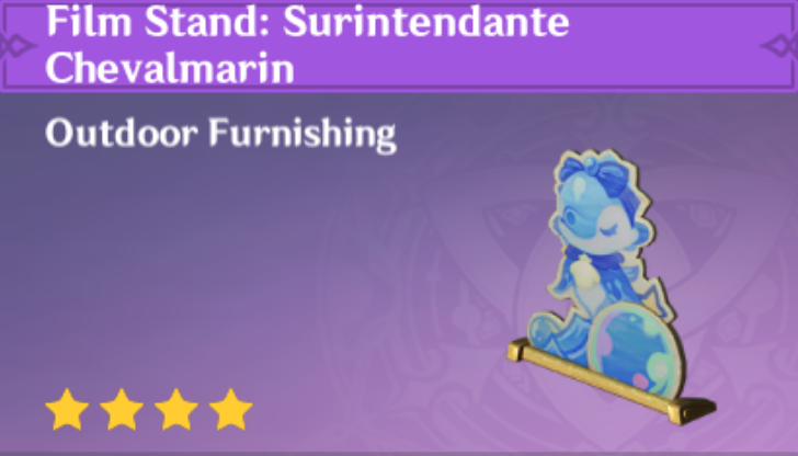 Genshin Impact - How to Get Film Stand: Surintendante Chevalmarin Furnishing