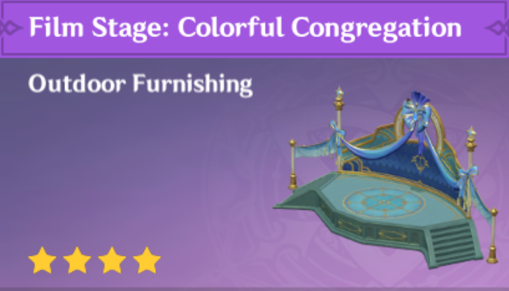 Genshin Impact - How to Get Film Stage: Colorful Congregation Furnishing