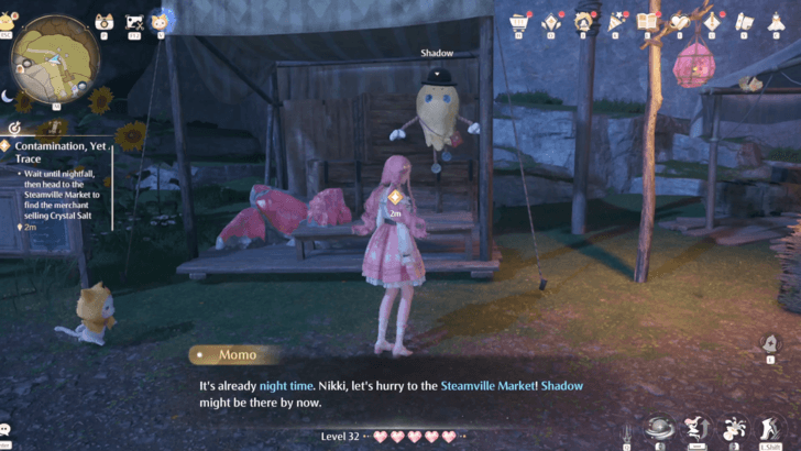 Infinity Nikki Head to the Steamville Market to Find the Merchant