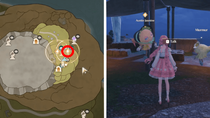 Infinity Nikki Ask Auntie Jasmine Talking to Murmur