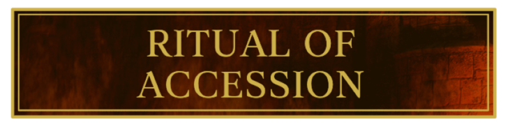 TES IV Oblivion Ritual of Accession Banner
