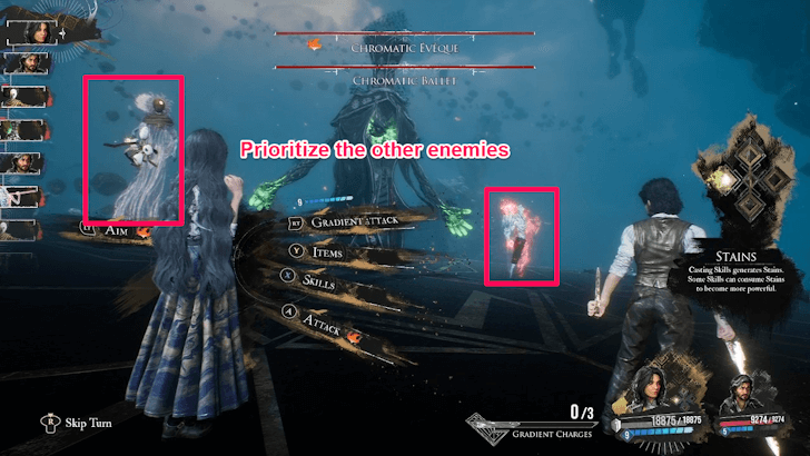 Chromatic Eveque Prioritize the Other Enemies