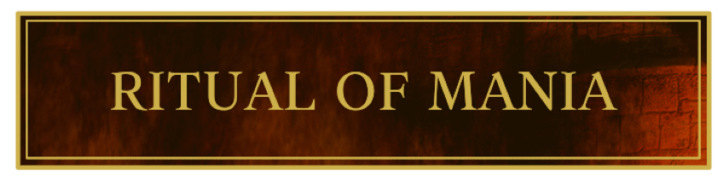 TES IV Oblivion Ritual of Mania Banner