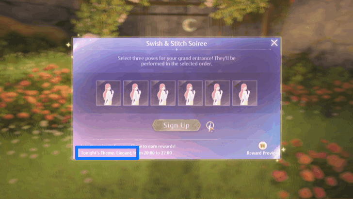 Sign Up and Select Three Poses