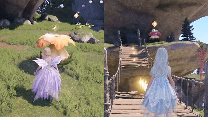 Infinity Nikki - Look for the Springbloom Buds at the Guardian Statue