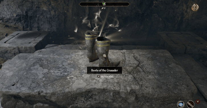 Boots of the Crusader Location
