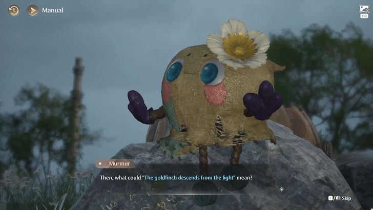 Infinity Nikki Meet Murmur by the Guardian Statue