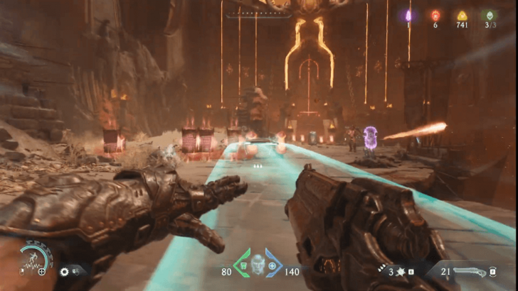 Defeating Enemies Near the Rocket Launcher