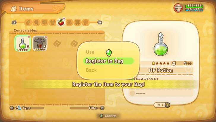 Register Item Tutorial