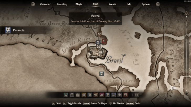 Caught in the Hunt Starting Location Map