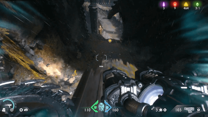 Go past the ship wreckage