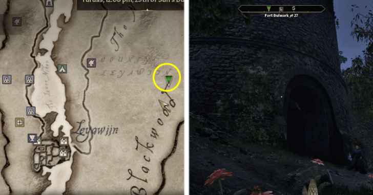 1 Fort Bulwark location