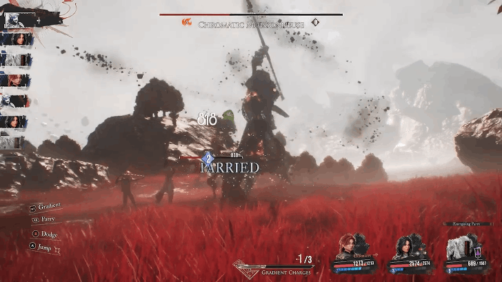 Chromatic Moissonneuse Parry and Counter