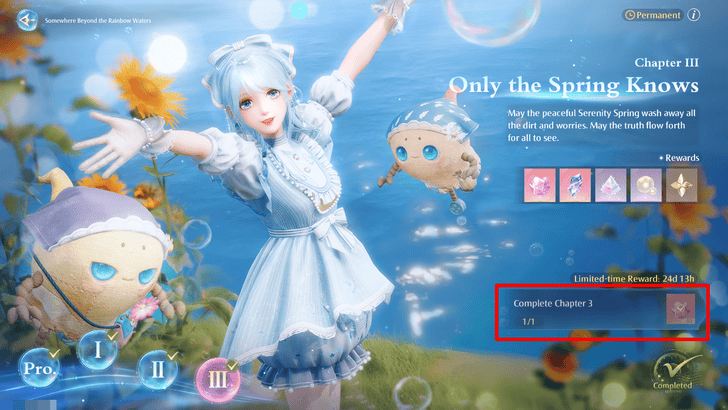 Infinity Nikki Collect Limited-Time Diamond Rewards For Completing Chapter 3