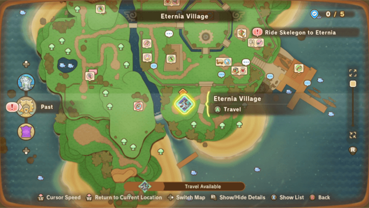 Fast Travel to Eternia Village