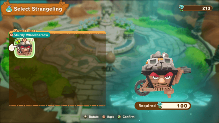 Goddess Statue Strangeling Menu