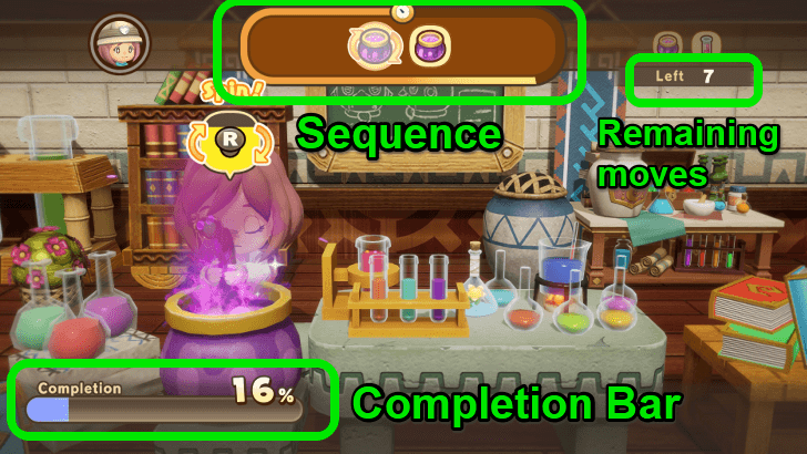 Crafting minigame UI