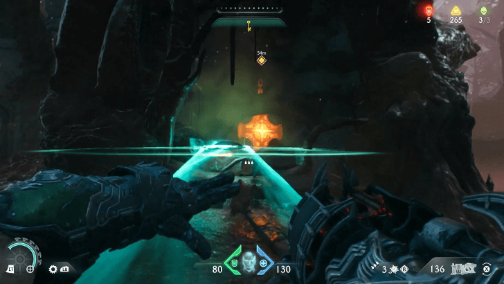 Hit the trigger with the shield throwmode:show