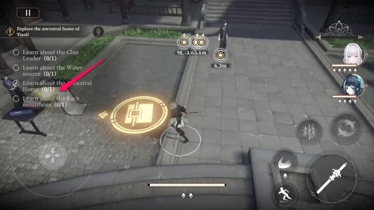 Interact with the Glowing Scroll