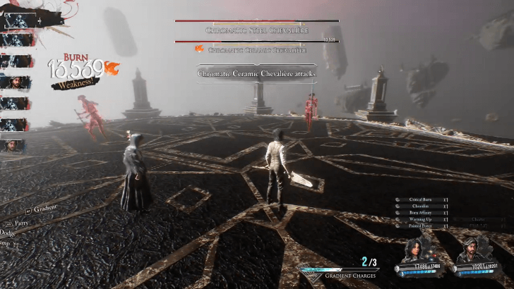 Chromatic Ceramic Chevaliere Fire Weakness