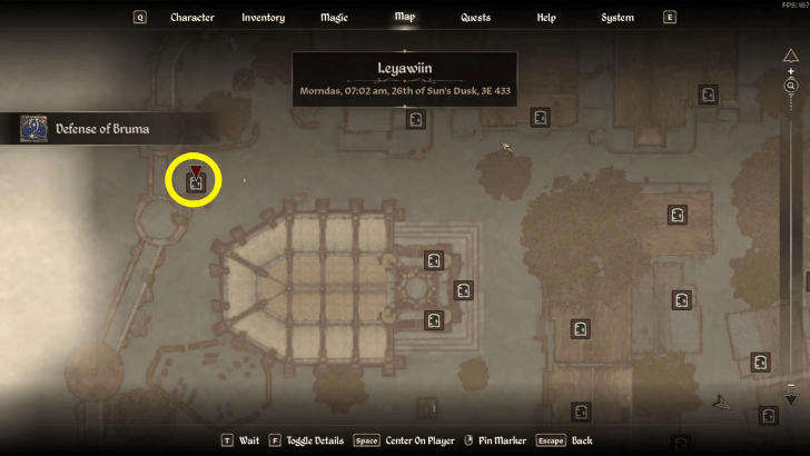 Raid on Greyland Starting Location Map