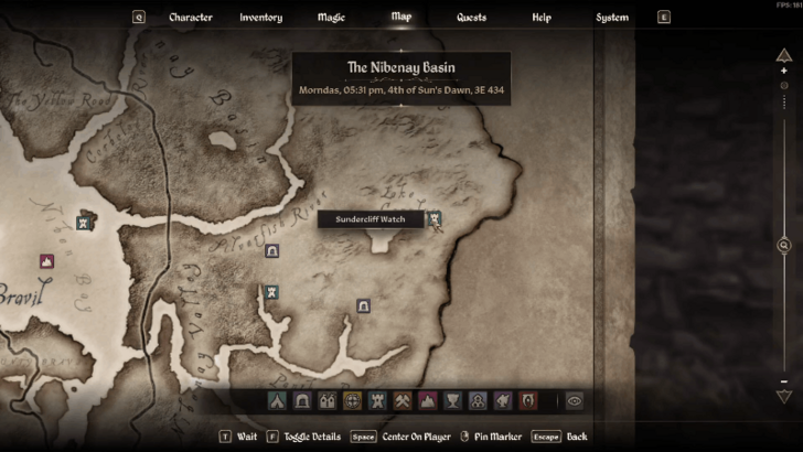 Unearthing Mehrunes Razor Starting Location Map