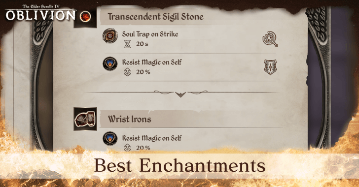 The Elder Scrolls IV Oblivion - Best Enchantments