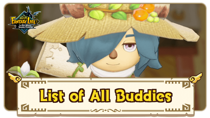 FANTASY LIFE i - List of All Buddies