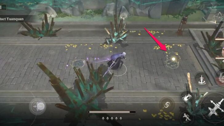 Interact with the Glowing Object