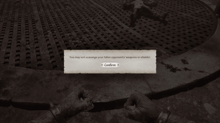 Cannot scavenge fallen opponent