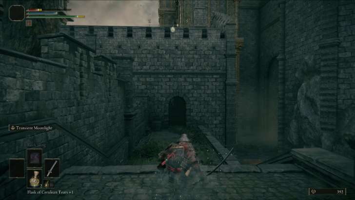 Drop down and enter the right building