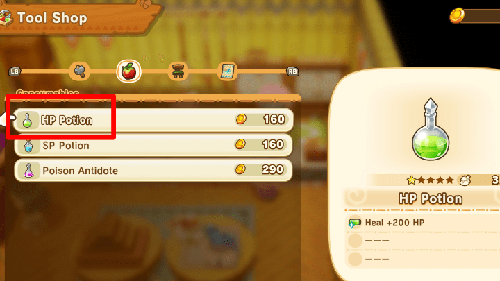 FANTASY LIFE i - Healing Potions