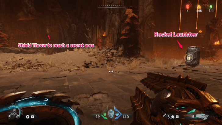 Defeating Enemies Near the Rocket Launcher 2