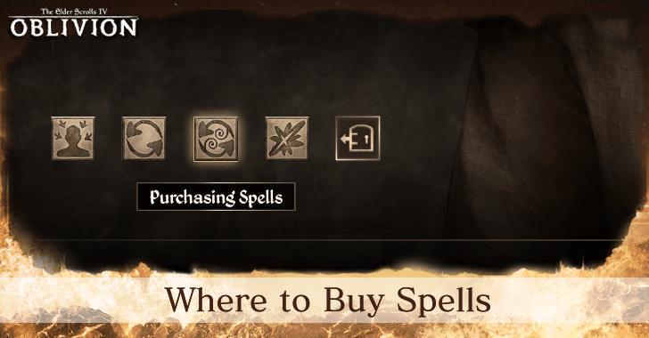 The Elder Scrolls IV Oblivion - Where to Buy Spells